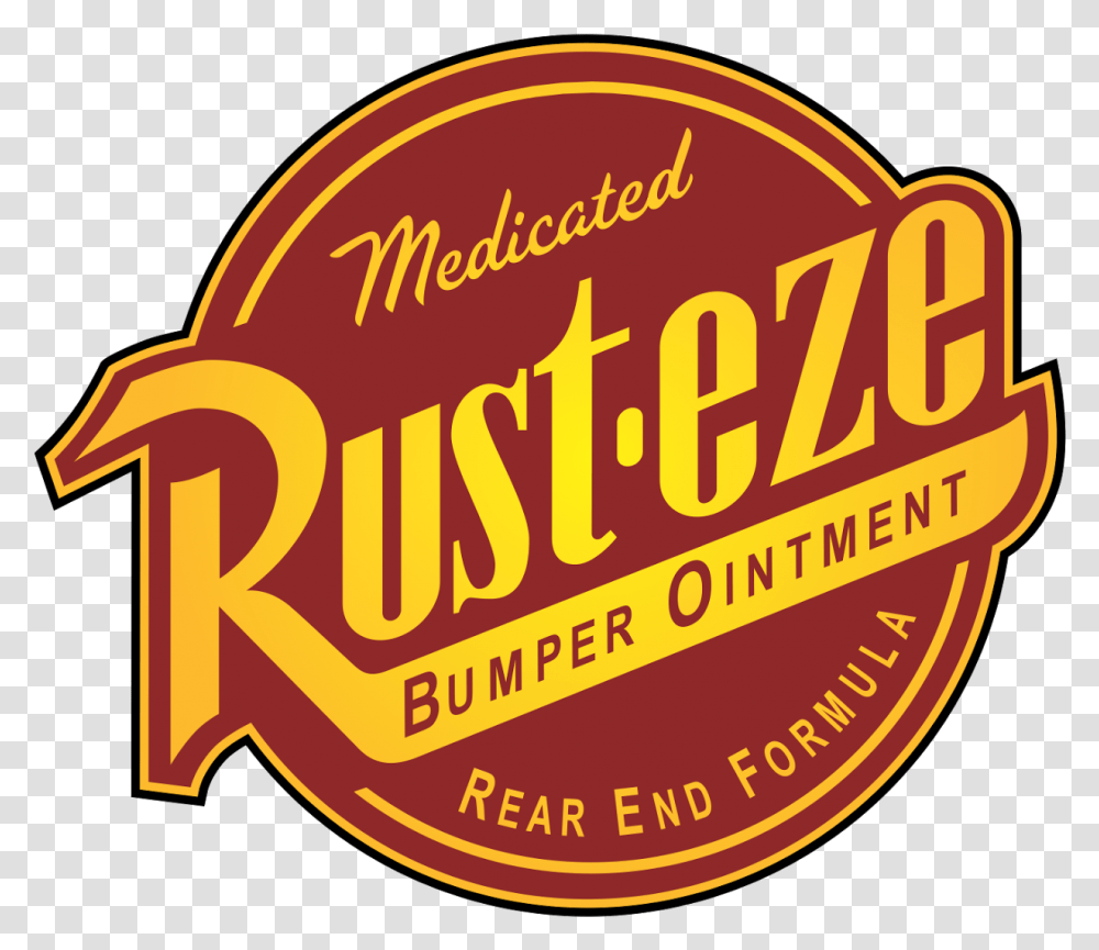 Pixar Cars Rusteze Logo Vector Download Free Rust Eze, Label, Word Transparent Png