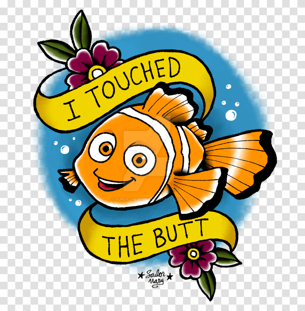 Pixar Tattoo, Animal, Fish Transparent Png