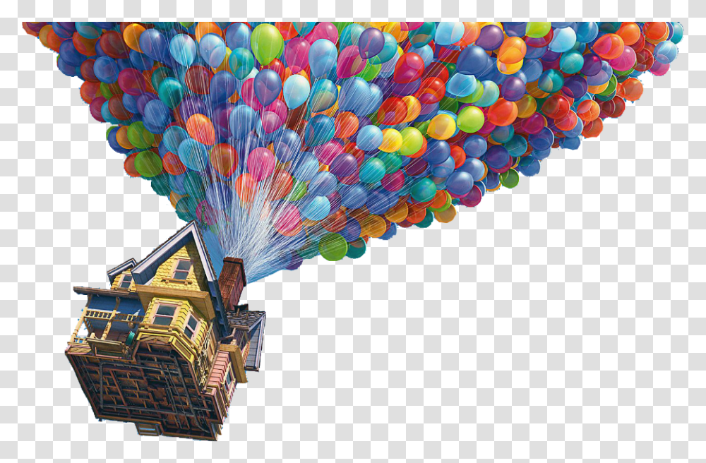Pixar Up Balloons Happy New Year And Good Night, Urban, Crowd, Neighborhood, Building Transparent Png