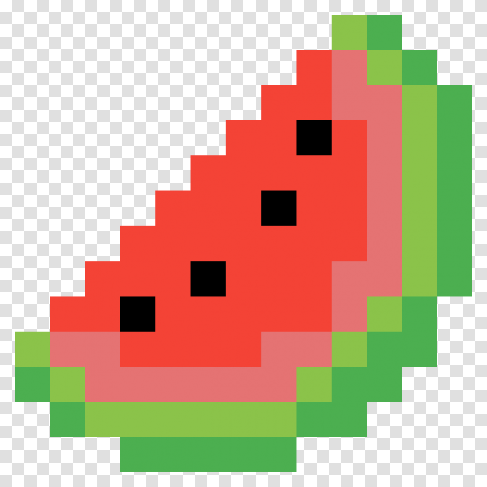 Pixel Art 10 By 10 Watermelon Pixel Art, Pattern, Label Transparent Png
