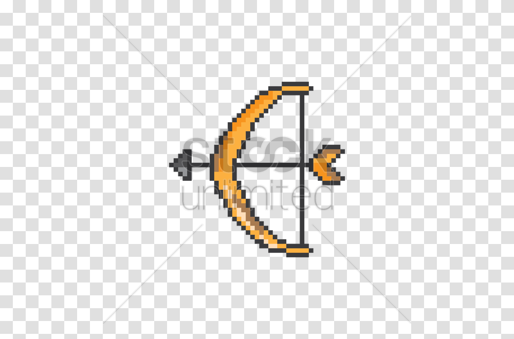 Pixel Art Bow And Arrow Vector Image, Weapon, Machine, Duel, Brake Transparent Png