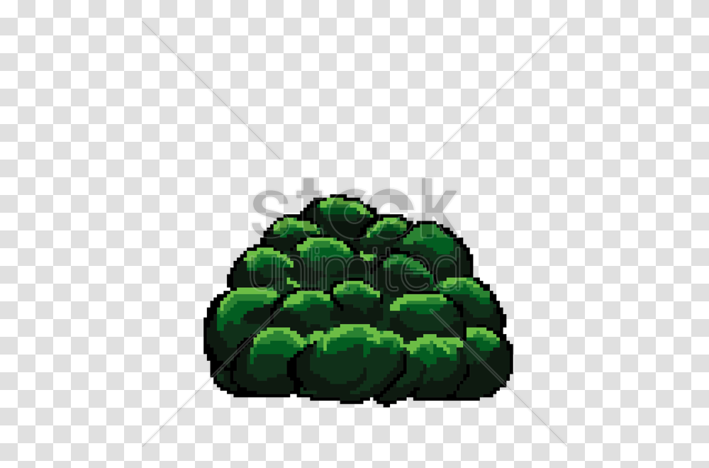 Pixel Art Bush Vector Image, Green, Plant, Food, Vegetable Transparent Png