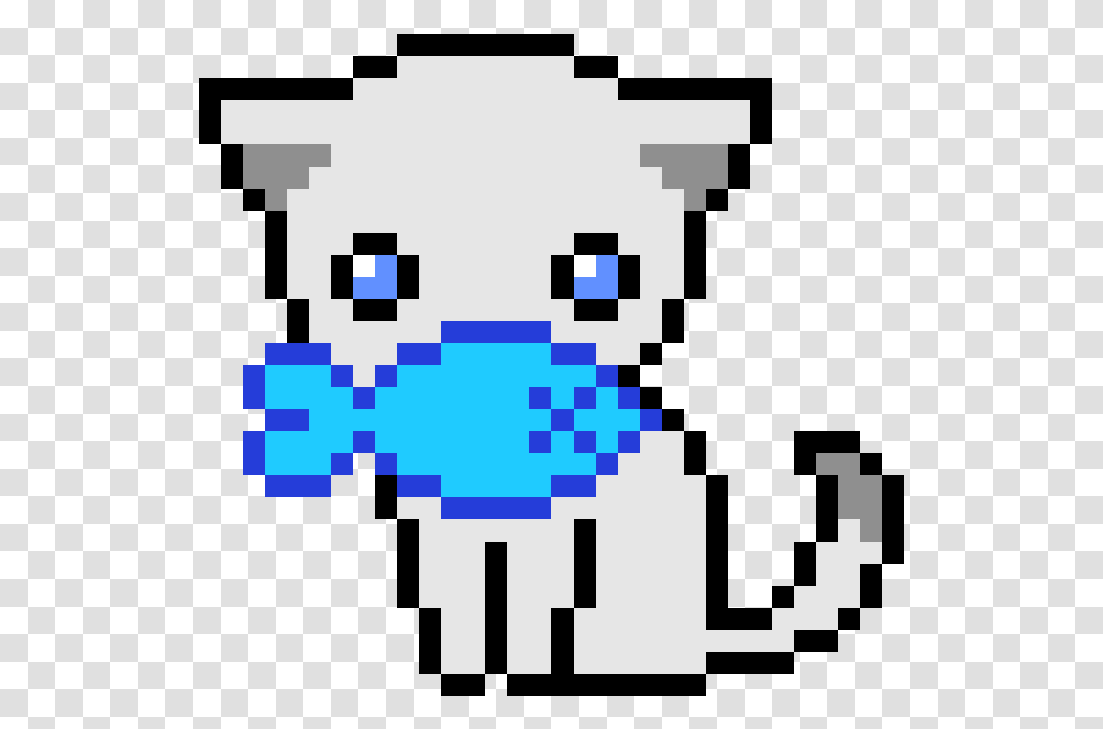 Pixel Art Cat Easy, Pac Man, Stencil Transparent Png
