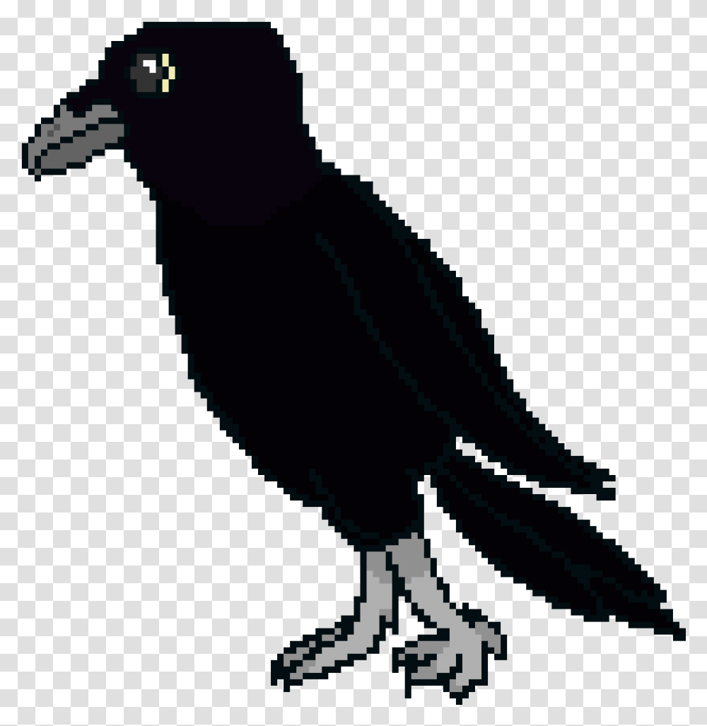 Pixel Art Crow, Vulture, Bird, Animal, Condor Transparent Png