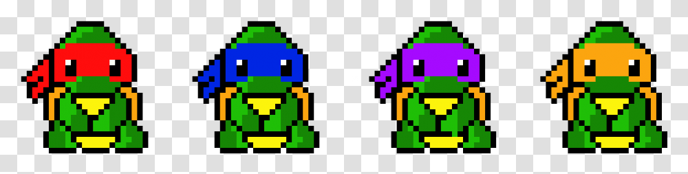 Pixel Art Cute Ninja Turtle, Pac Man Transparent Png