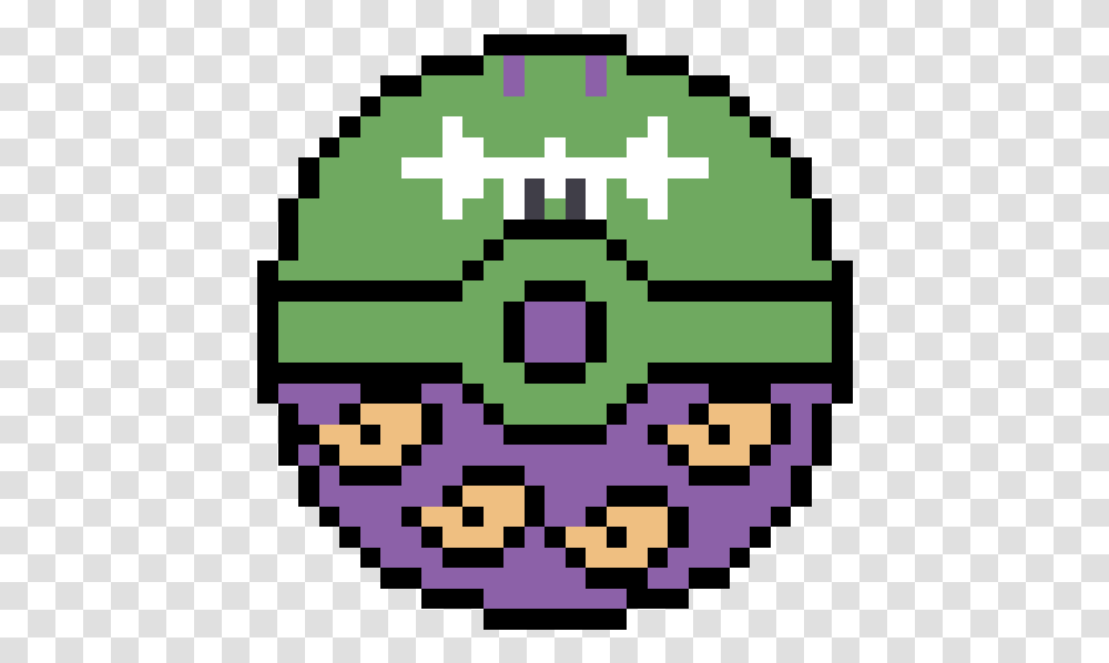 Pixel Art Deadpool Logo, Green, Rug Transparent Png