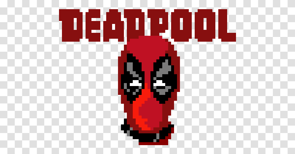 Pixel Art Deadpool, Pac Man, Label, Minecraft Transparent Png