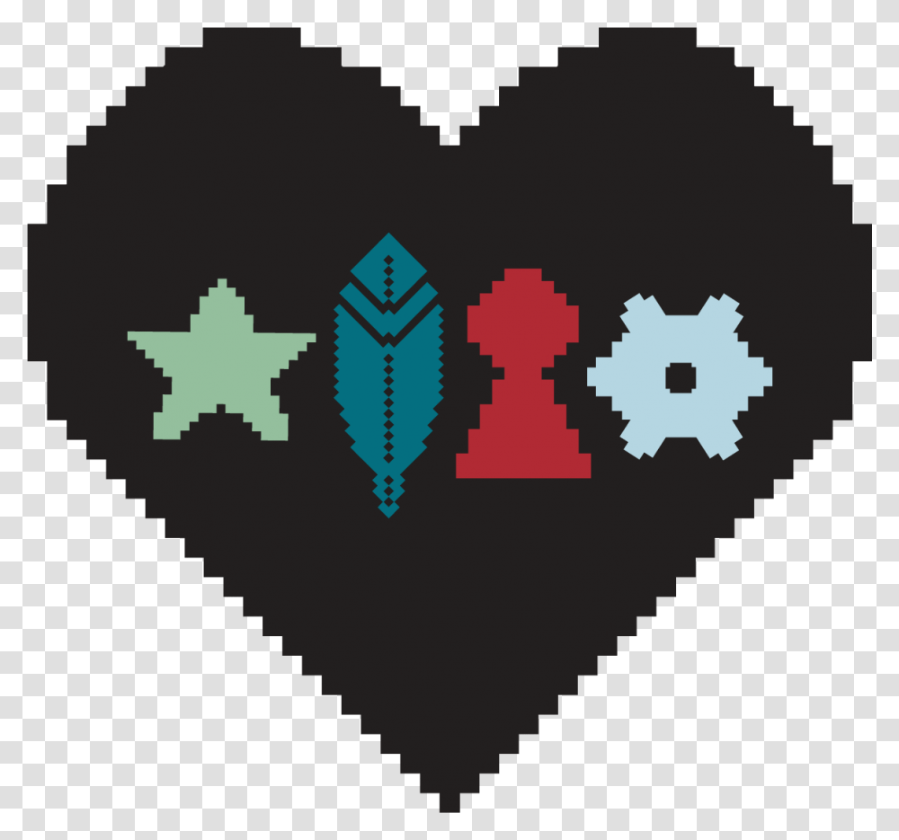 Pixel Art Emoji Heart, Armor, Triangle, Plectrum, Pillow Transparent Png