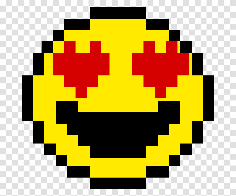 Pixel Art Facile Smiley Clipart Download 8 Bit Gold Coin, First Aid, Pac Man Transparent Png