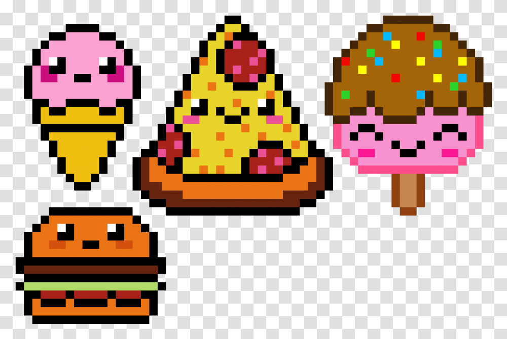 Pixel Art Food Kawaii, Super Mario, Pac Man Transparent Png