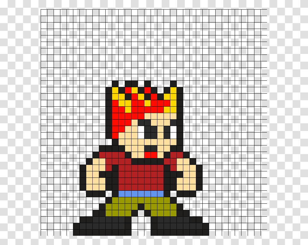 Pixel Art Freddy Krueger, Super Mario, Pac Man Transparent Png