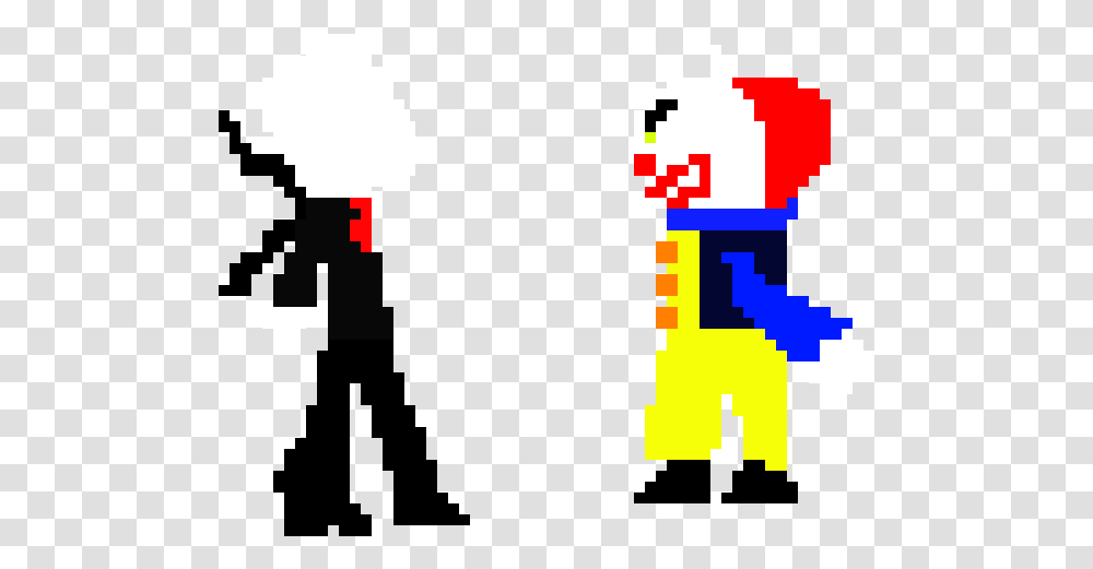 Pixel Art Gallery Pennywise And Slenderman, Super Mario, Pac Man Transparent Png