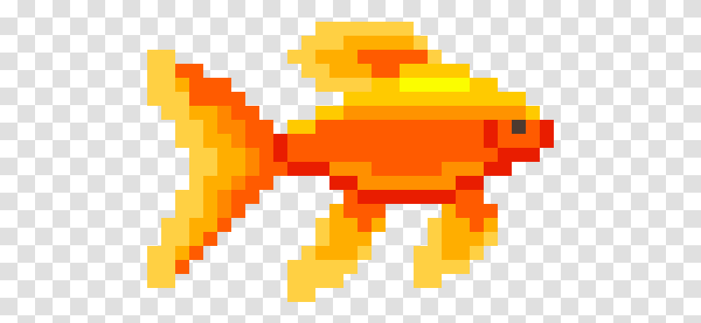 Pixel Art Gold Fish, Pac Man, Rug Transparent Png