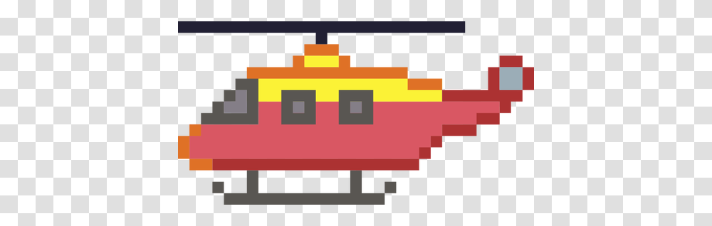 Pixel Art Helicopter, Fire Truck, Vehicle, Transportation, Pac Man Transparent Png