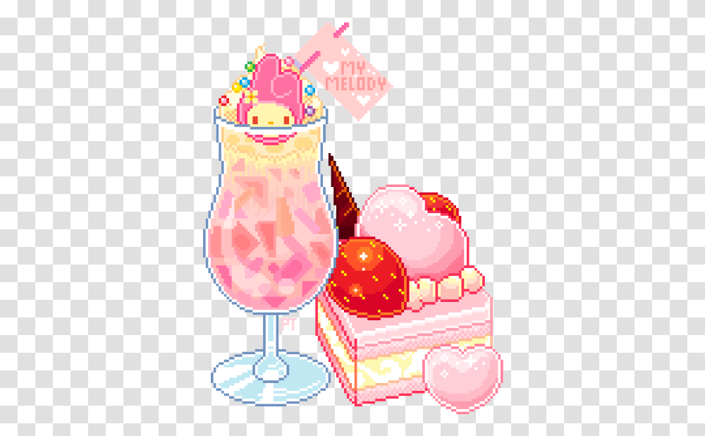 Pixel Art Kawaii Food, Beverage, Drink, Dessert, Wine Glass Transparent Png