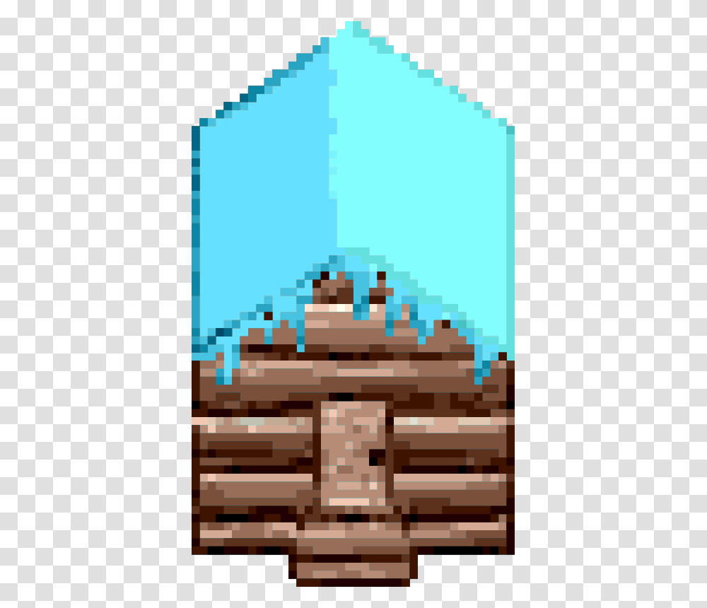 Pixel Art Log Cabin, Rug, Minecraft, Building, Wood Transparent Png