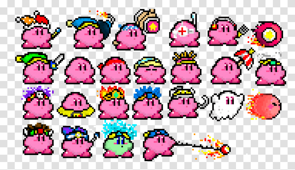 Pixel Art Maker Sprite Kirby Pixel Art, Pac Man Transparent Png