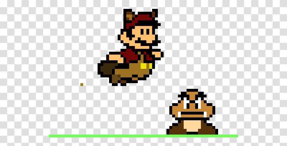 Pixel Art Mario Tanuki, Super Mario, Minecraft Transparent Png