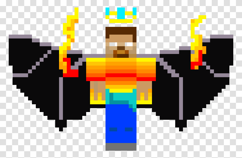 Pixel Art Minecraft Herobrine, Pac Man Transparent Png