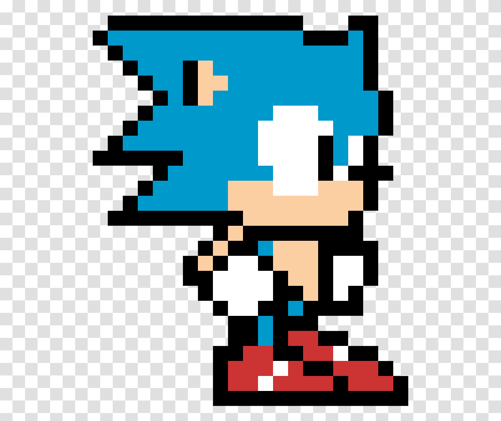 Pixel Art Of Sonic The Hedgehog Pixel Art De Videojuegos, Pac Man, Minecraft, Super Mario Transparent Png