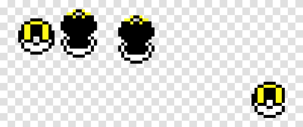 Pixel Art Pokeball Open, Pac Man Transparent Png