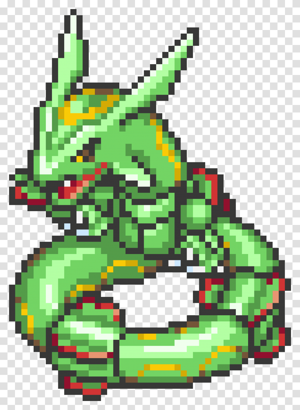 Pixel Art Pokemon Rayquaza, Crowd, Ornament Transparent Png