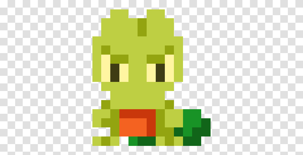 Pixel Art Pokemon Treecko, Green, Plant, Minecraft Transparent Png