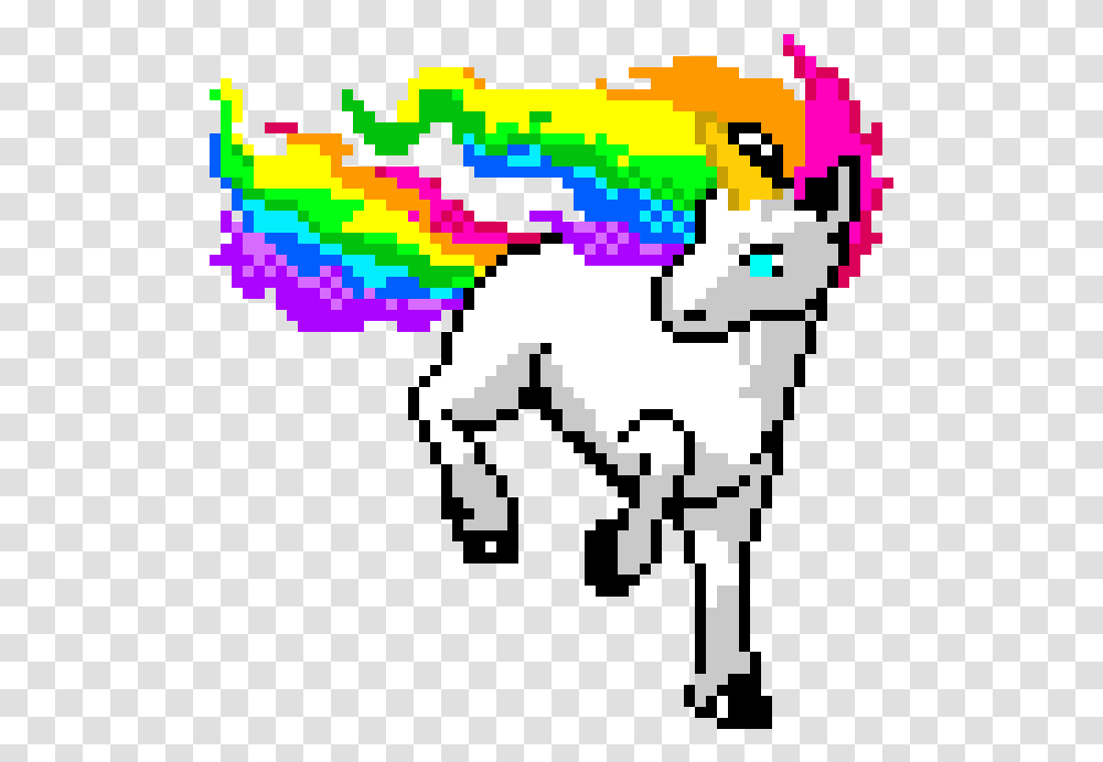 Pixel Art Rainbow Unicorn, Face, Parade, Cross, Mansion Transparent Png
