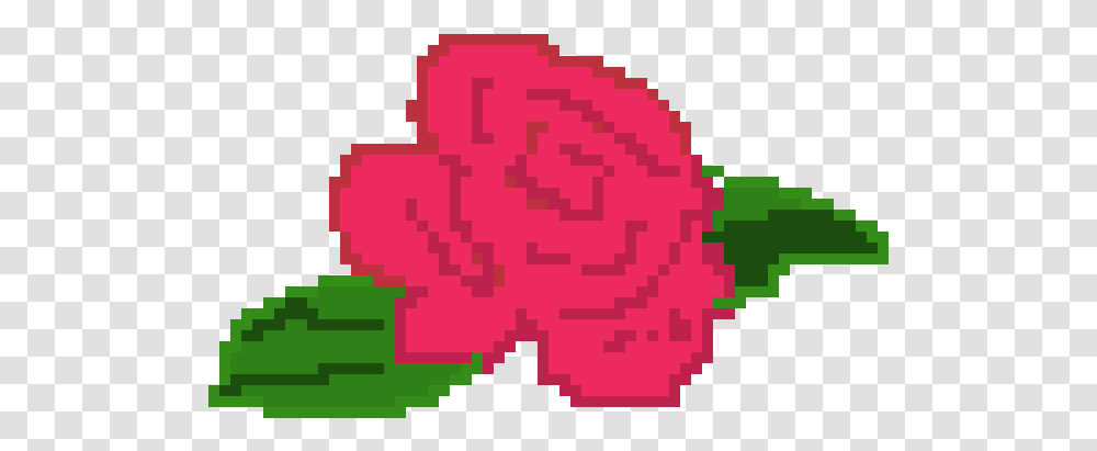 Pixel Art Rose Rose, Plant, Flower, Blossom, Carnation Transparent Png