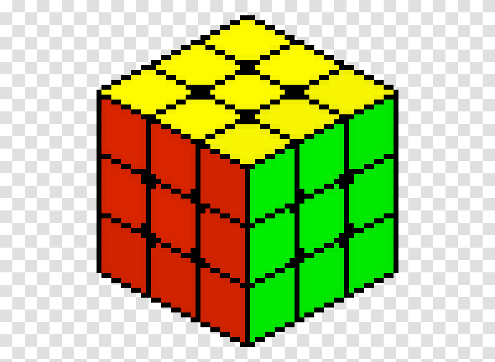 Pixel Art Rubik's Cube, Rubix Cube Transparent Png