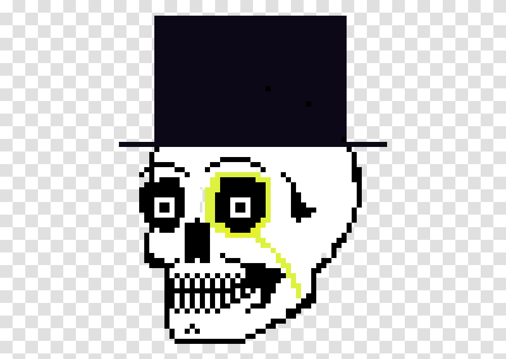 Pixel Art Skull, Paper, QR Code Transparent Png