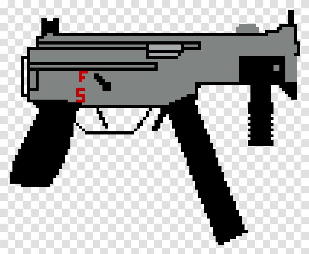 Pixel Art Smg, Weapon, Weaponry, Gun, Rifle Transparent Png