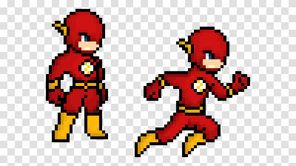 Pixel Art The Flash, Super Mario, Pac Man Transparent Png