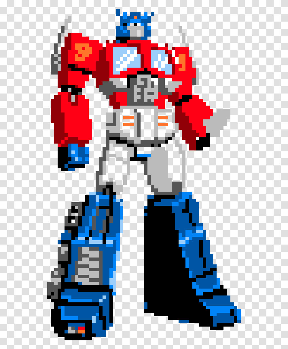 Pixel Art Transformers Optimus Prime Clipart Optimus Prime Pixel Art, Rug, Robot, Armor Transparent Png