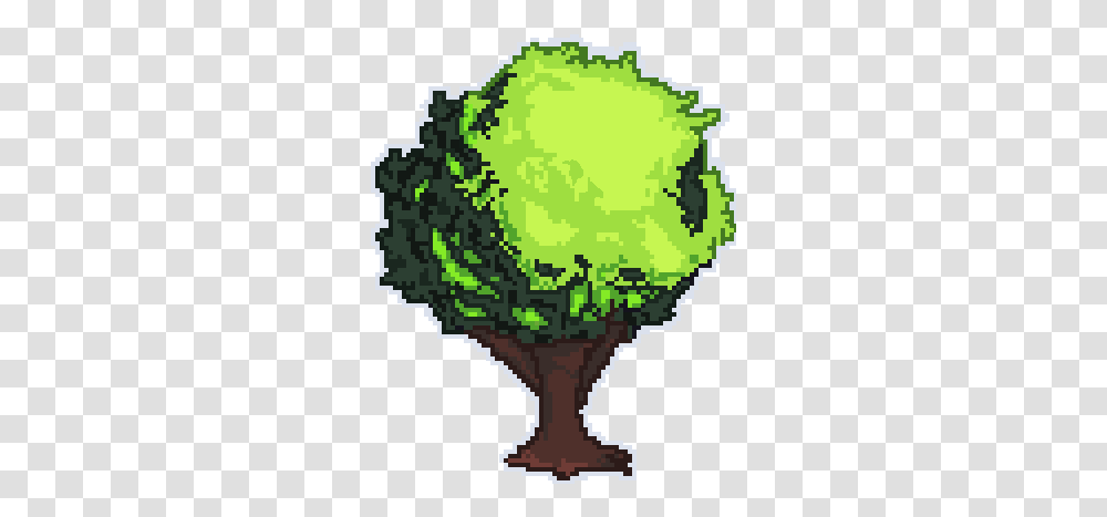 Pixel Art Tree Pixel Art Full Size Download 2d Tree Pixel Art, Ball, Goblet, Glass, Plant Transparent Png