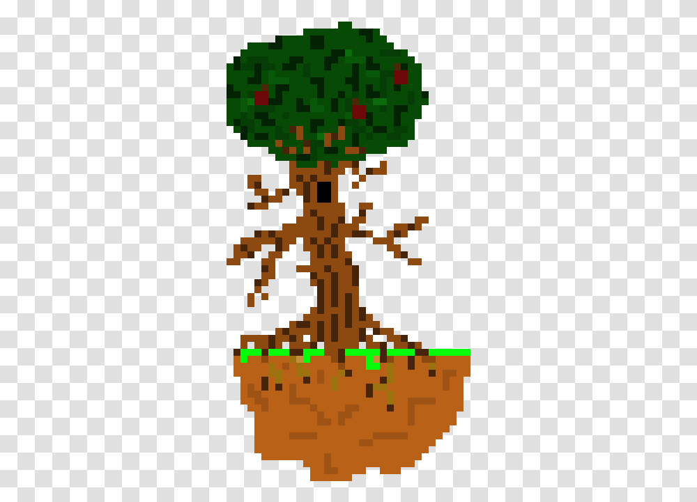 Pixel Art Tree Simple, Plant, Rug, Ornament Transparent Png