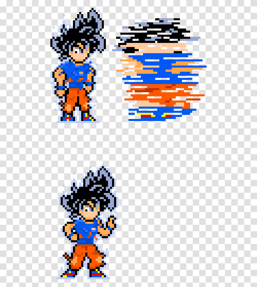 Pixel Art Ultra Instinct, Super Mario, Pac Man, QR Code Transparent Png