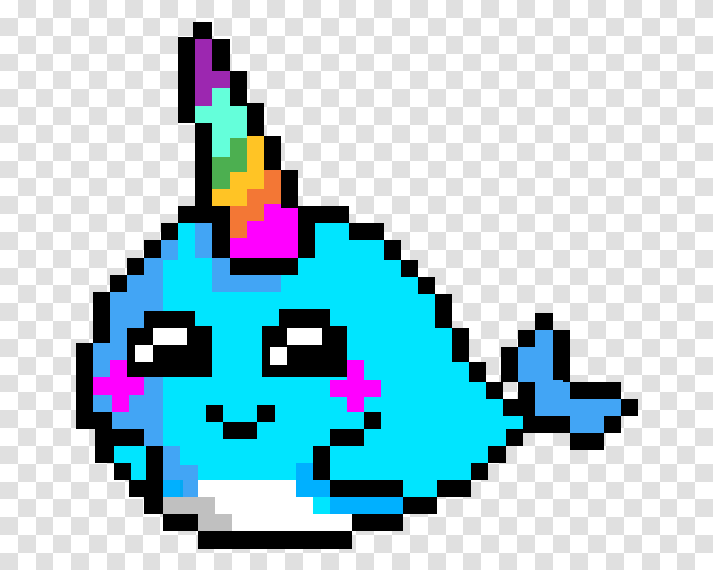 Pixel Art Unicorn Dolphin, Pac Man Transparent Png