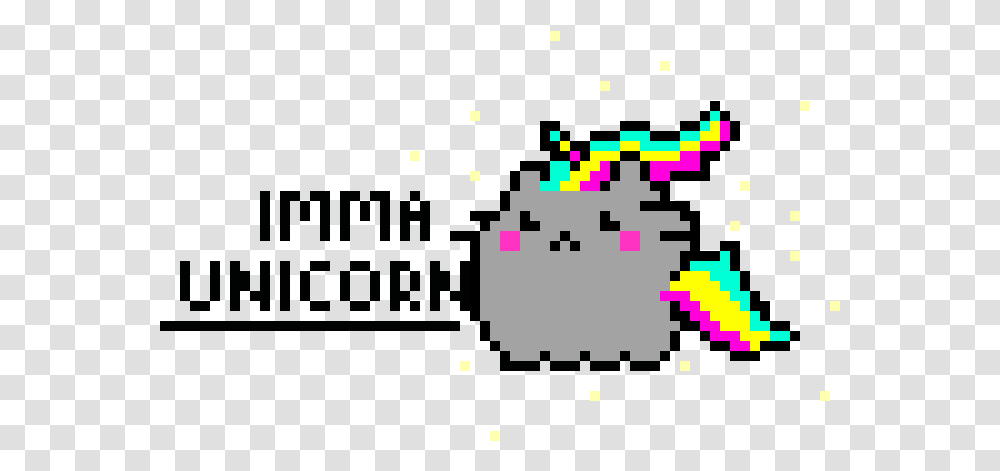 Pixel Art Unicorn Pusheen, Pac Man Transparent Png