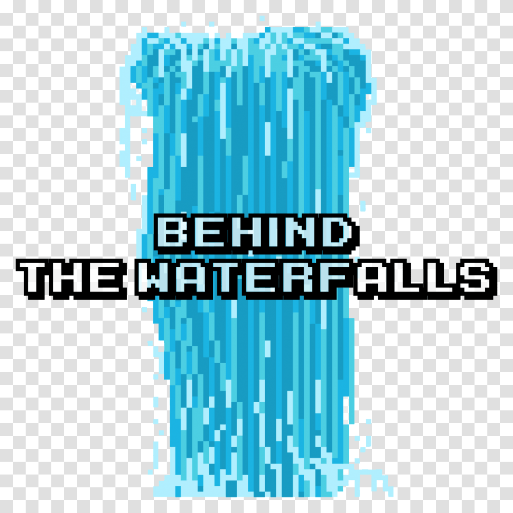 Pixel Art Waterfall Animation, Gate, Word, Bottle Transparent Png