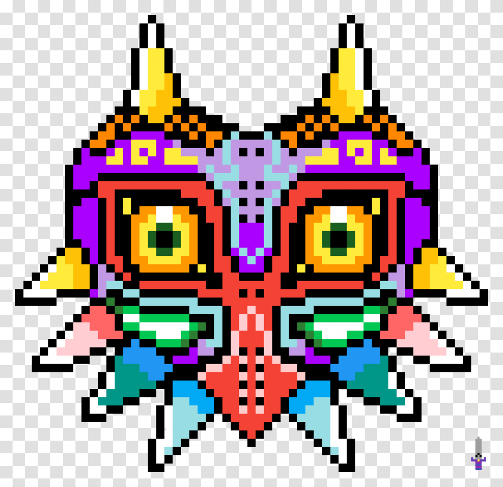 Pixel Art Zelda Majora's Mask, Pattern, Ornament, Pac Man Transparent Png