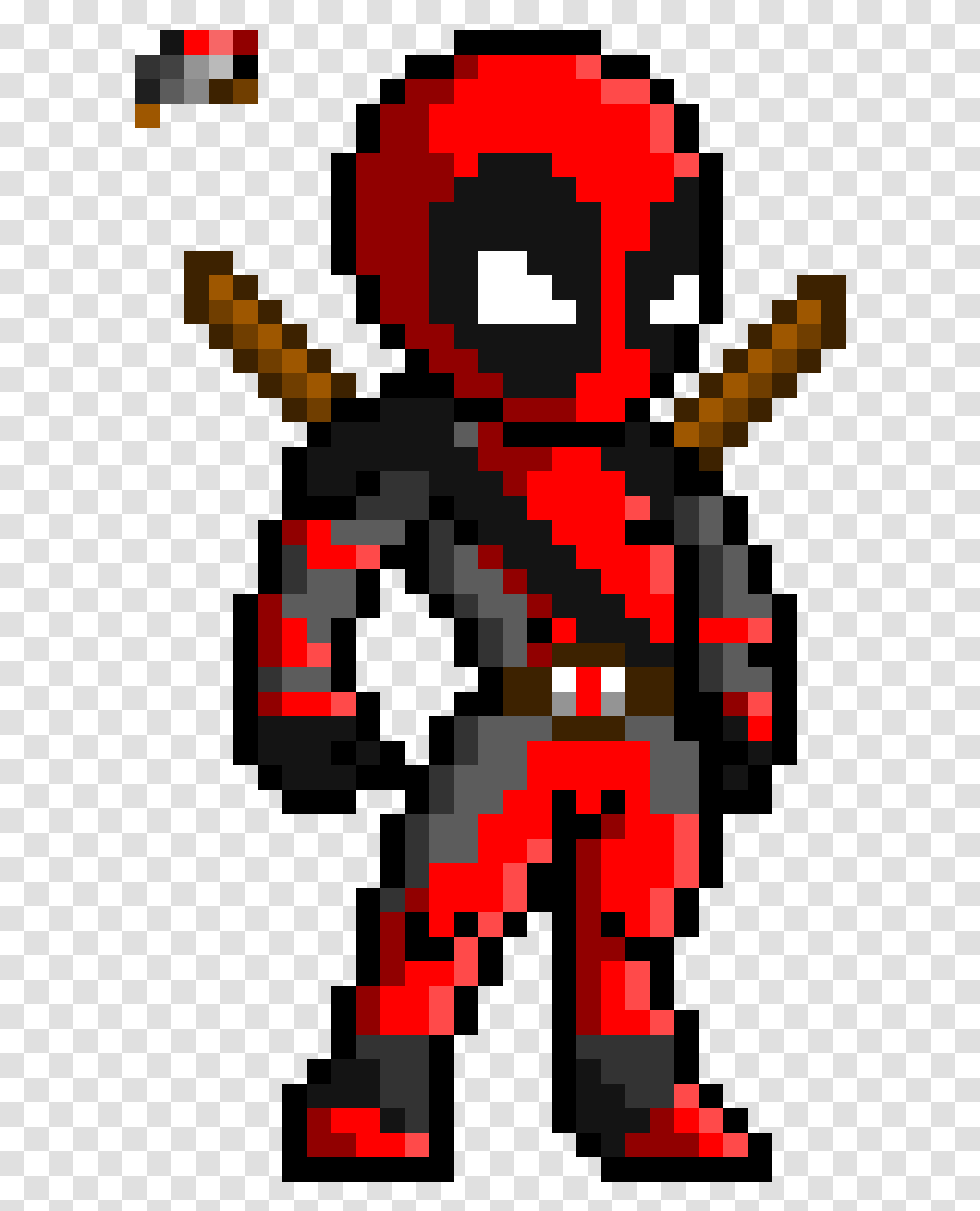 Pixel Artlord This Week Deadpool Pixel Art, Rug, Tie Transparent Png