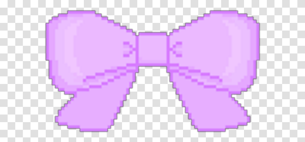 Pixel Bow Kawaii Purple Pink Bow Pixel, Tie, Accessories, Accessory, Necktie Transparent Png