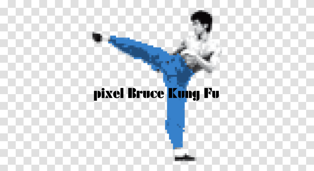 Pixel Bruce Kung Fu By Niborset66 Bruce Lee, Cross, Symbol, Bird, Animal Transparent Png