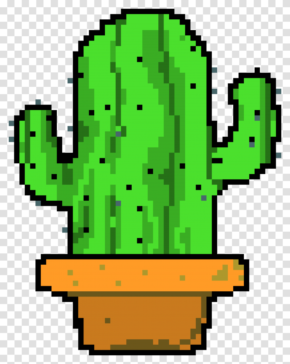 Pixel Cactus, Plant Transparent Png