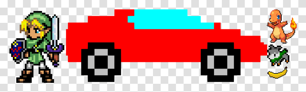 Pixel Car, Logo, Trademark, Pac Man Transparent Png