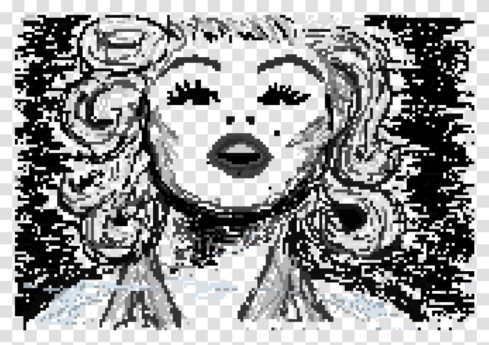 Pixel Celebrity Art Illustration, Lace, Floral Design, Pattern Transparent Png