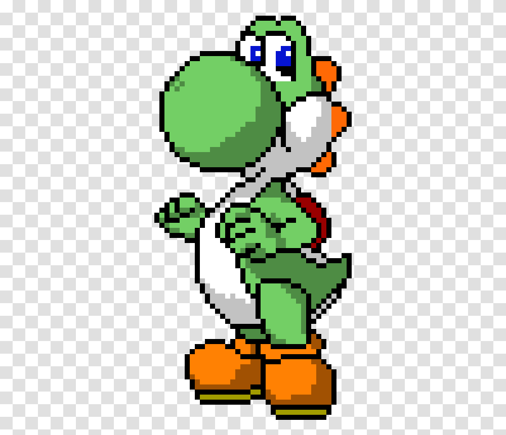 Pixel Clipart Yoshi Super Mario Yoshi Pixel, Green, Face, Rug, Accessories Transparent Png