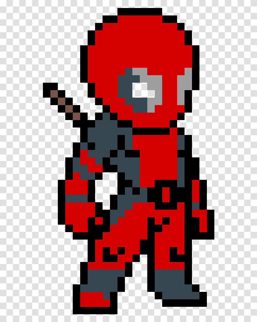 Pixel Deadpool Deadpool Pixel Art, Rug, Super Mario Transparent Png