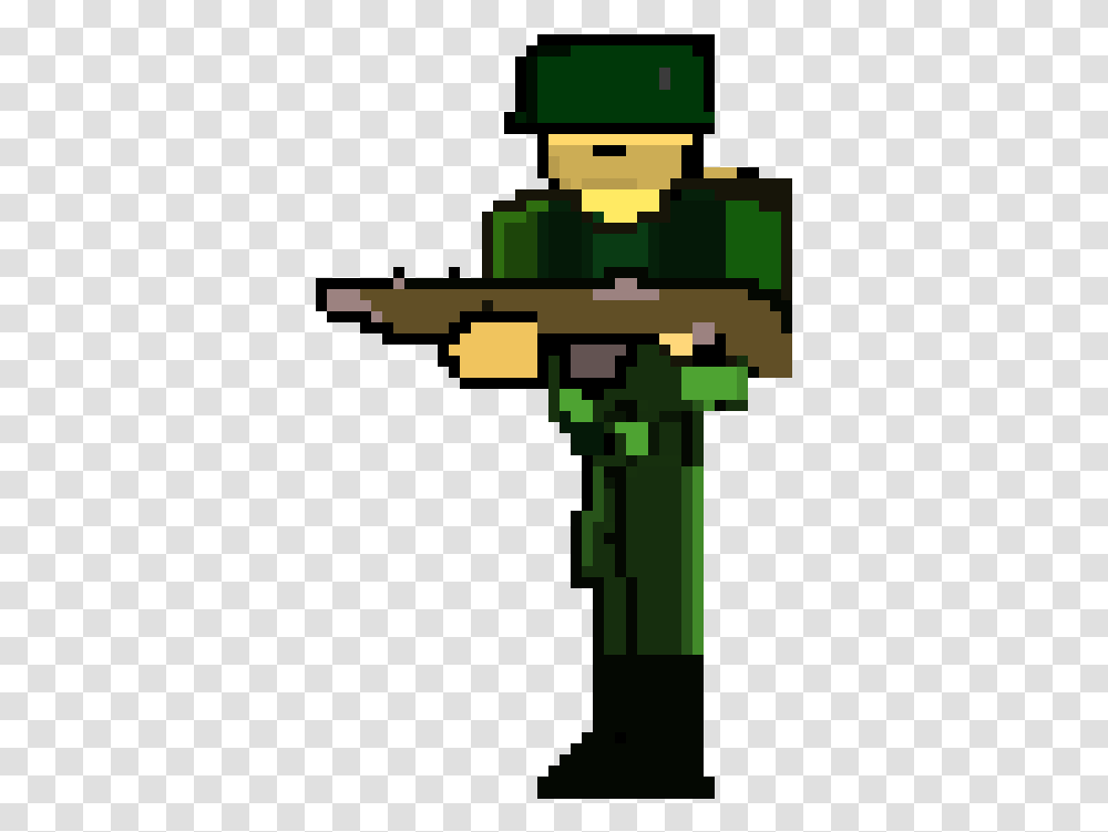 Pixel Guy With Gun, Cross, Minecraft Transparent Png